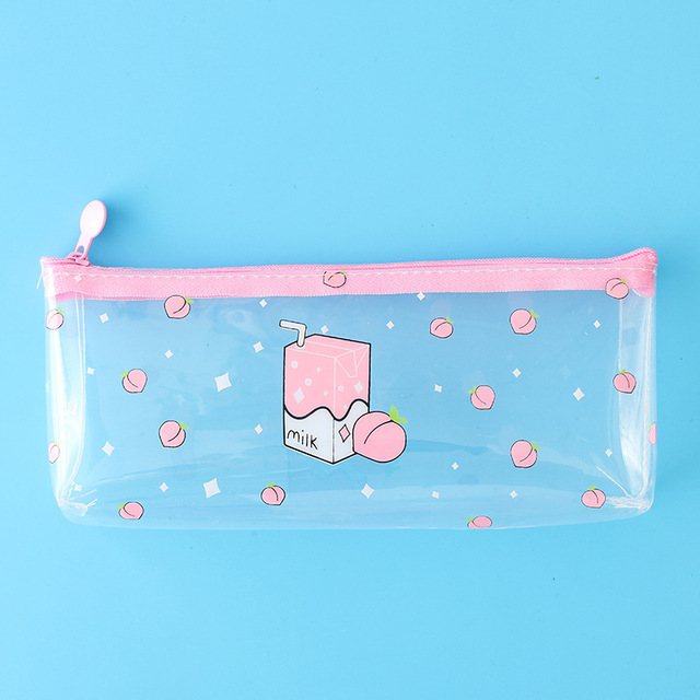 1 Pcs Kawaii Pencil Case Milk Gift Estuches School Pencil Box Pencilcase Pencil Bag School Supplies Stationery