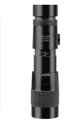 4K 10-300X40mm Super Telephoto Zoom Monocular Telescope Tripod Eye Protection Waterproof FMC Ultra-High Transmittance Fit Phone