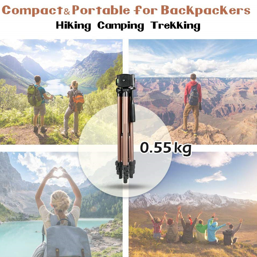 Camera Tripod For Cellphone Phone Tripod For Phone Camera Holder For Canon Nikon Sony DSLR Digital DV Camcorder WT3130 Aluminum