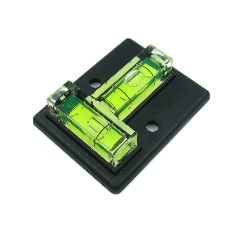 Two Directions Square Level T type bubble spirit level water level indicator Size 50*40mm Balck Color