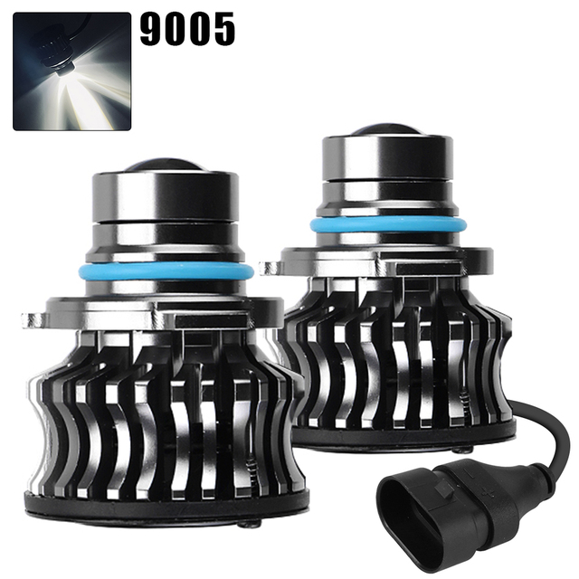 2pc Projector Fog Light Car Motorcycle Led Laser Headlight Super Bright H11/H8/H7/9005/9006/9012/PSX26 1 Pair High /Low Beam Lights