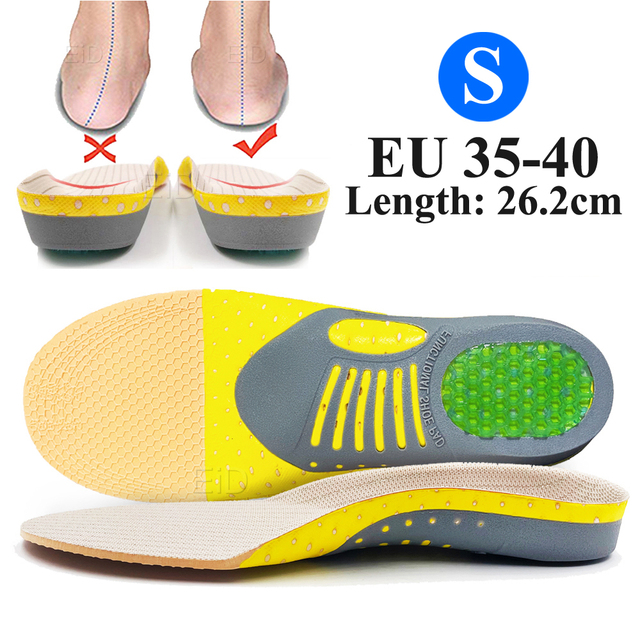 Premium Orthotic Gel Insoles Orthopedic Flat Foot Health Sole Pad For Shoes Insert Arch Support Pad For Plantar fasciitis Unisex