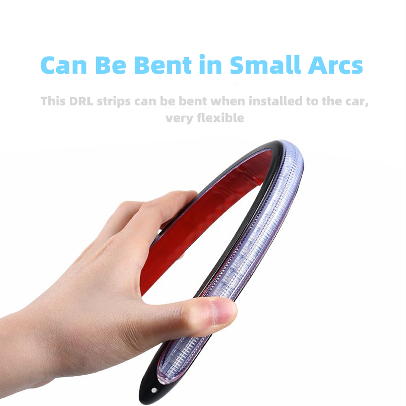 2pcs 15.5cm Flexible DRL LED Strip Car Daytime Running Light Auto Headlights Waterproof White Turn Signal Yellow Brake Flow Lamps 12V