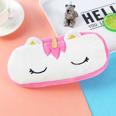 Unicorn zipper High-capacity Pencil Case Quality Plush School Supplies Stationery Gift Pencilcase School Cute Pencil bag