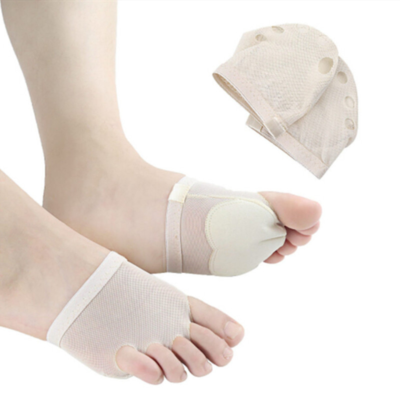 Padded Five-hole Wear-resistant Foot Practice Dance Insoles  Forefoot Care Protection Toe Pad Soft Shoe Insole Forefoot Pad