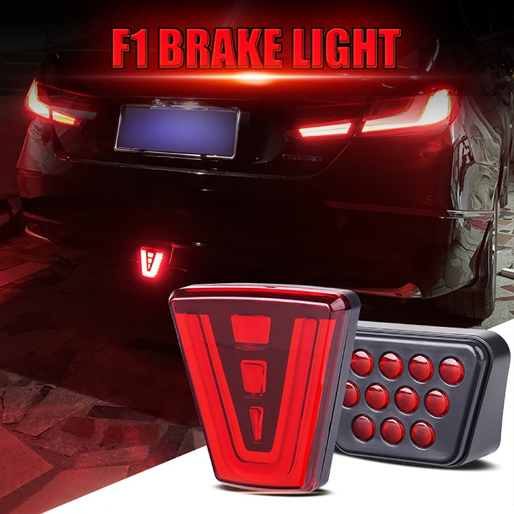 LED F1 Style Brake Light Universal Car Rear Driving Fog Pilot Lights Rear “Tail Third Brake Lamp ” For Car SUV JDM BBA 12V