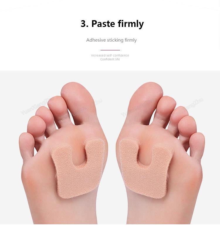 U shape Felt Foot Pads Thicken Shoe Pads Plantar Fasciitis Relief Comfortable Shock Absorption Shoe Insoles foot care Products