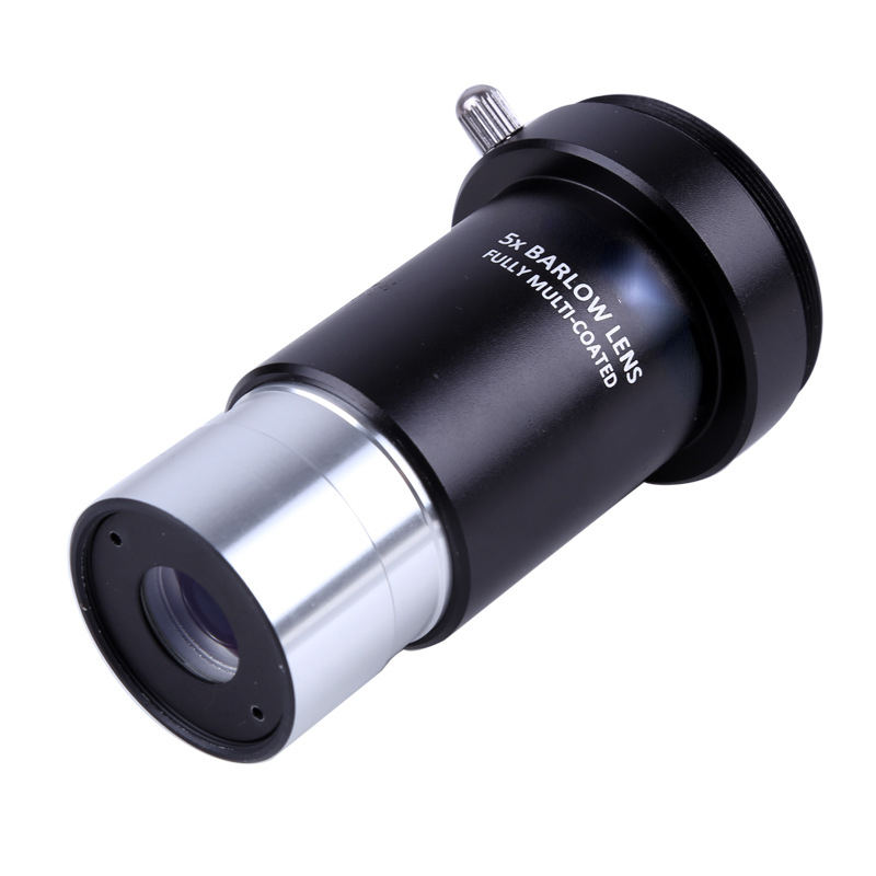 Metal 5X Barlow Lens Multi-layer Coating 1.25 Inches 31.7mm Astronomical Telescope Monocular M42 Thread