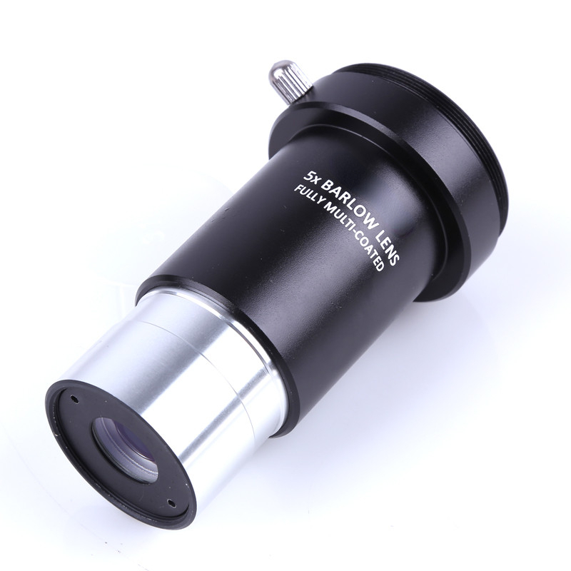 Metal 5X Barlow Lens Multi-layer Coating 1.25 Inches 31.7mm Astronomical Telescope Monocular M42 Thread