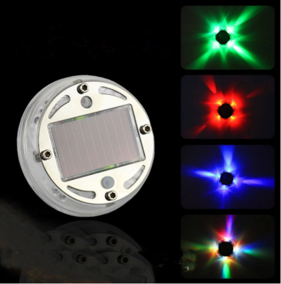 1pc LED Light Solar Energy Flash Car Wheel Light Hub Bulb Tire Tyre Valve Cap Lamp