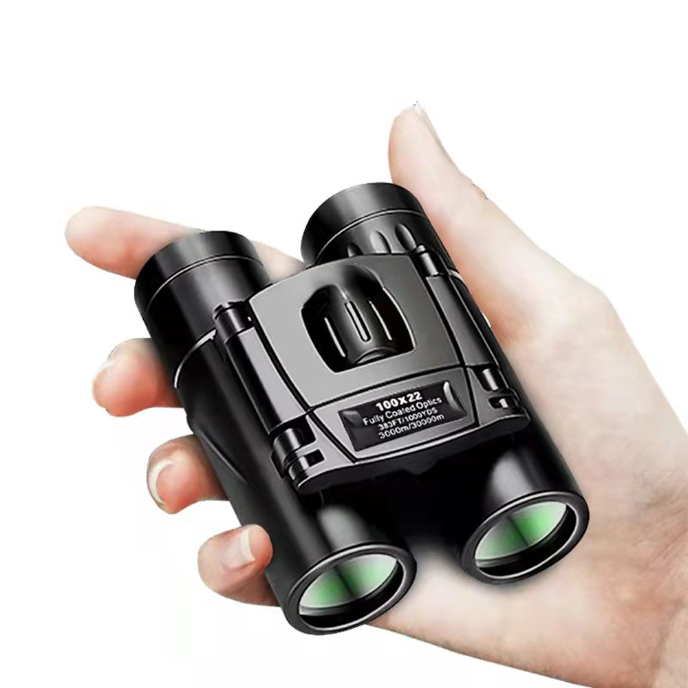100x22 Powerful Binoculars Long Range Telescope HD Zoom Portable Folding Pocket Telescope Binoculars 4K for Hunting Tourism