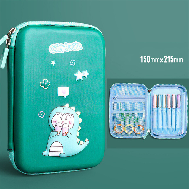 Cute 3D Cartoon Universe Pencil Cases Large Capacity Kawaii Unicorn Student Pen Bags Box School Stationery Storage Supplies