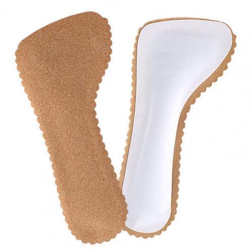 1Pair Foot Pad Sweat-absorbent Shock Absorption Wood Insoles Sticker for High Heel