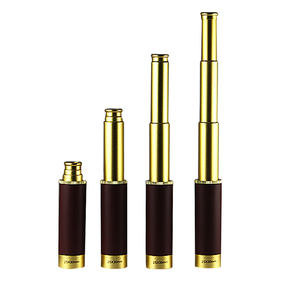 25X30mm Folding Hand-held Metal Hunting Monocular Telescope Night Vision Monoscope Spyglass High Power Magnification
