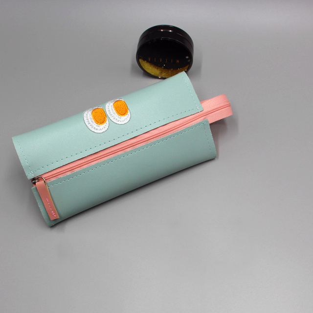 New Office Escolar Kawaii Makeup School Large Material Stationery Supplies Bag Case Capacity Monster Pencil Little