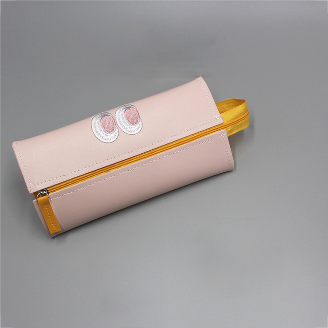 New Office Escolar Kawaii Makeup School Large Material Stationery Supplies Bag Case Capacity Monster Pencil Little