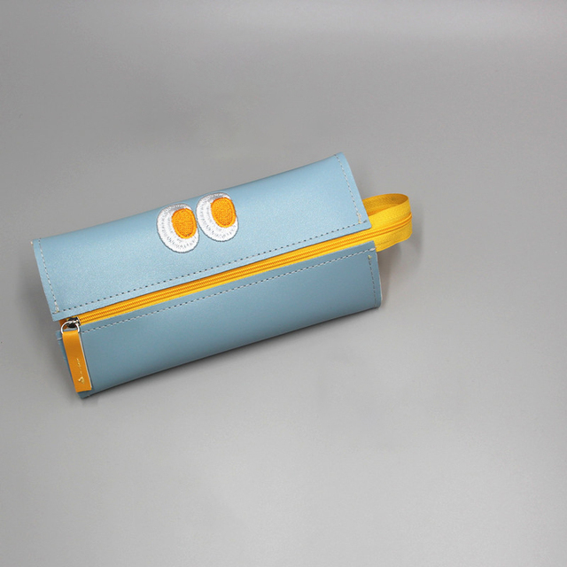 New Office Escolar Kawaii Makeup School Large Material Stationery Supplies Bag Case Capacity Monster Pencil Little