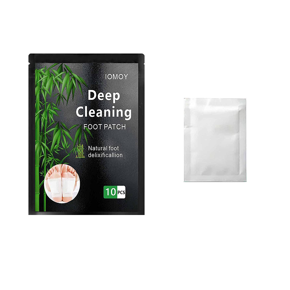 10pcs Bamboo Detox Foot Patch Efficiency Adhesive Herbal Formula Stress Relief Feet Pads Sleep Improvement Feet Stickers