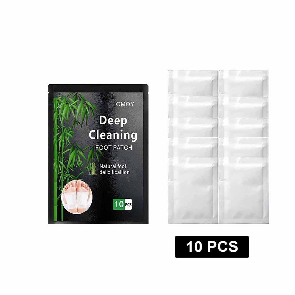 10pcs Bamboo Detox Foot Patch Efficiency Adhesive Herbal Formula Stress Relief Feet Pads Sleep Improvement Feet Stickers