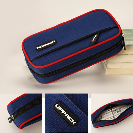 Large capacity Double-layer School Pencil Cases Kawaii Pencil Case Schoolbag Shape Storage Organizer Pouch Pencil Box