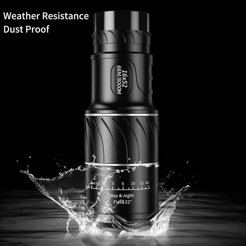 Powerful Monocular Telescope 16x52 Long range HD Spotting Scope Super Zoom Monocular Optical sight For Camping Fishing