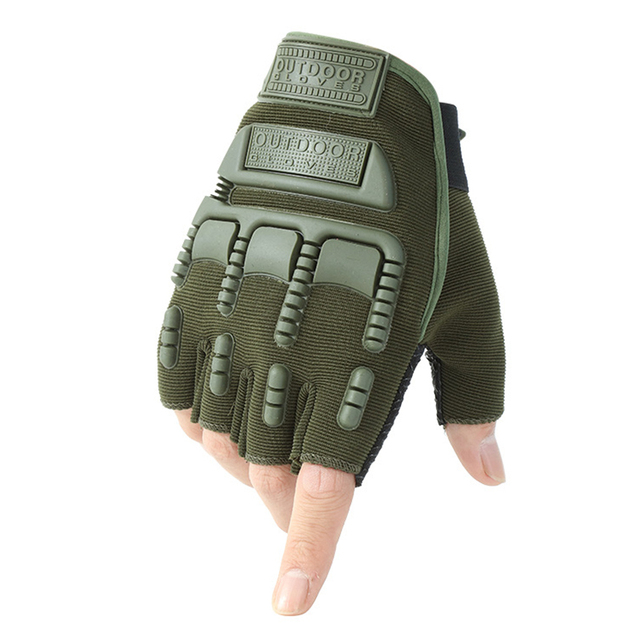 Outdoor Half Finger Summer Men's Motorcycle Gloves Bicycle Combat Riding Motocross Antiskid Fingerless Military Tactical Gloves