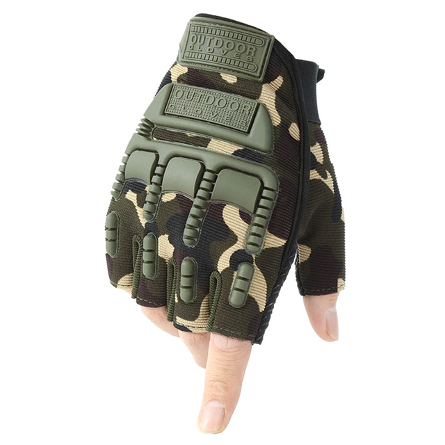 Outdoor Half Finger Summer Men's Motorcycle Gloves Bicycle Combat Riding Motocross Antiskid Fingerless Military Tactical Gloves