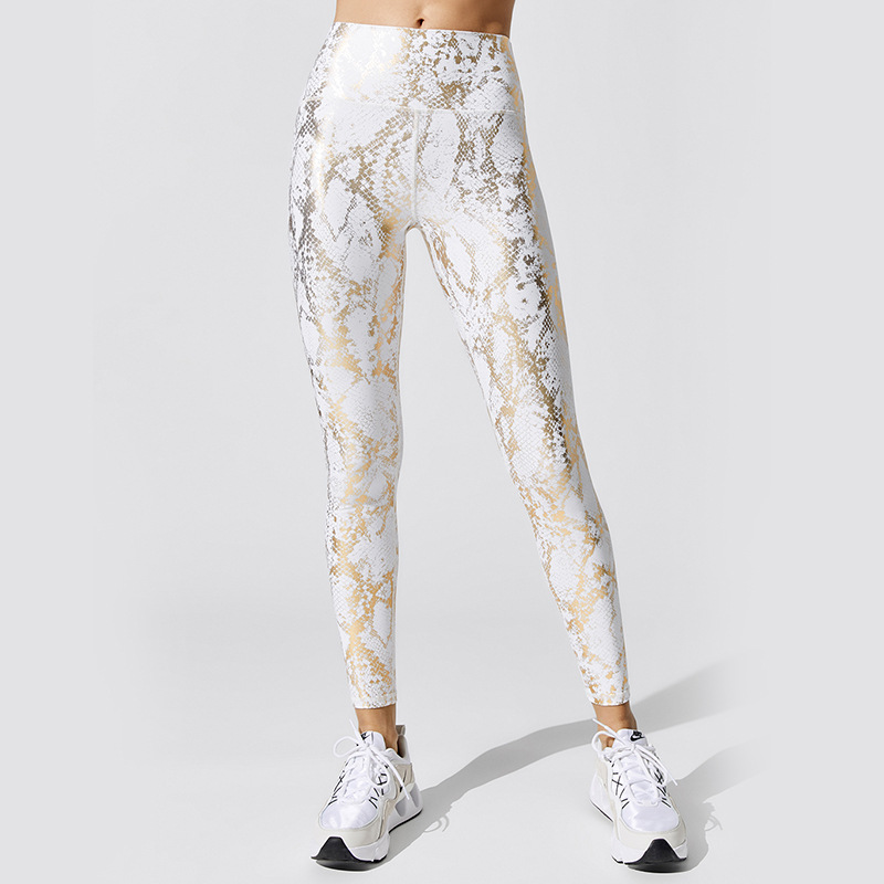 Snake Shiny Leggings for Fitness Sport Woman Tights 2022 Sportswear Woman Gym High Waist Yoga Pants Leggins Mujer Gray Lycra XL