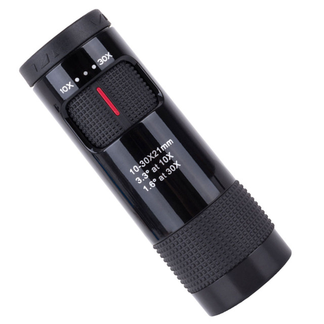 Monoculars Poweful 10-30x21 Super Zoom Telescope Night Vision Spotting Scope Tourism For Hunting Bak4 Prism FMC Lens