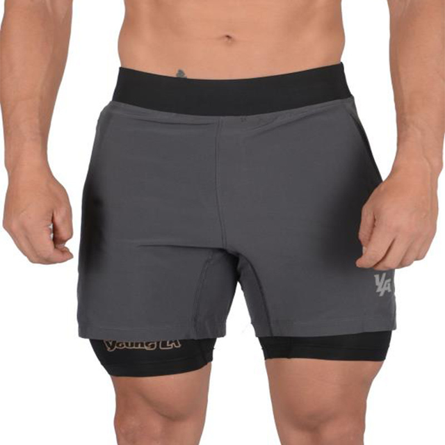 Summer Running Shorts Men Bodybuilding Sports Jogging Pants Gym Training Workout Shorts Sportswear Quick Dry Gym Men Shorts
