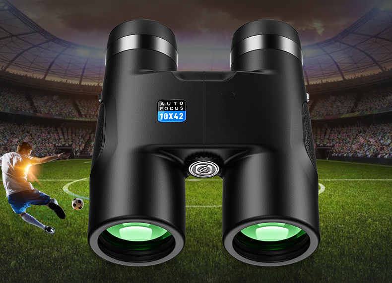 10x42 HD Professional Binoculars Long Range Powerful Telescope Auto Focus Roof BAK4 Prism Telescope For Hunting Tourism