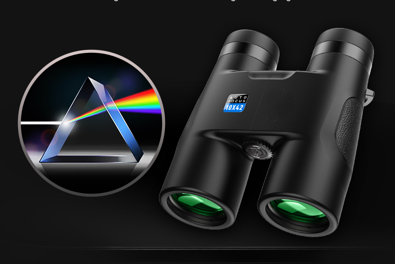 10x42 HD Professional Binoculars Long Range Powerful Telescope Auto Focus Roof BAK4 Prism Telescope For Hunting Tourism