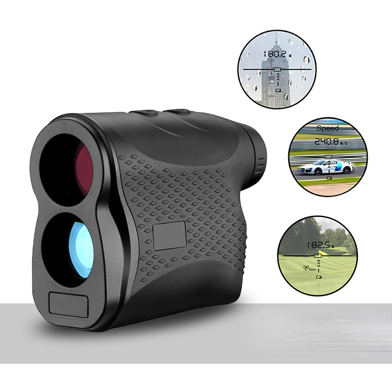Digital Monocular Telescope Laser Rangefinder 600m Distance Meter 6X Speed Tester For Golf Sport, Hunting, Survey