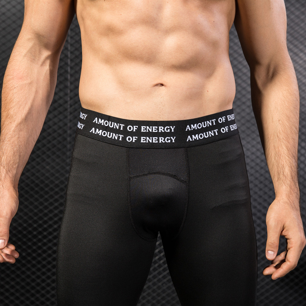 3/4 Compression Leggings Men's Dry Cool Running Workout Athletic Sports Active Tights Leggings