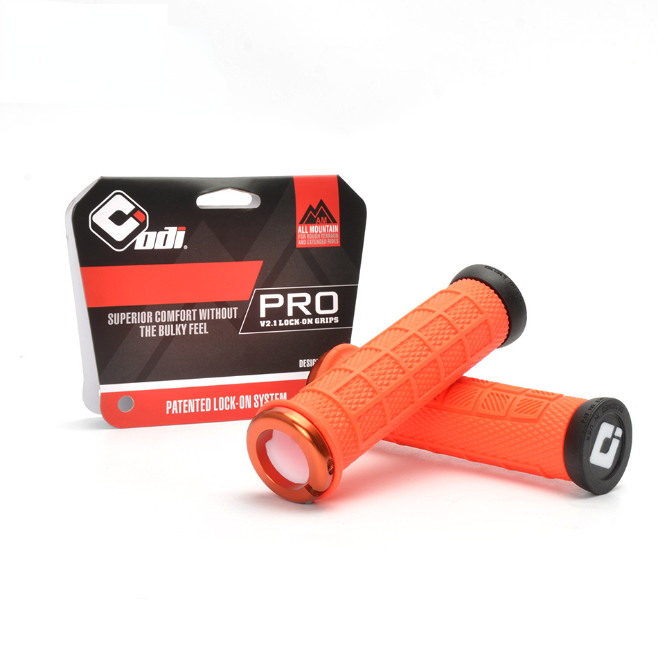 Elite Pro V2.1 Lock on Grips for MTB Mountain Bike Grips Alluminium Alloy + Silica Gel ODI Grips
