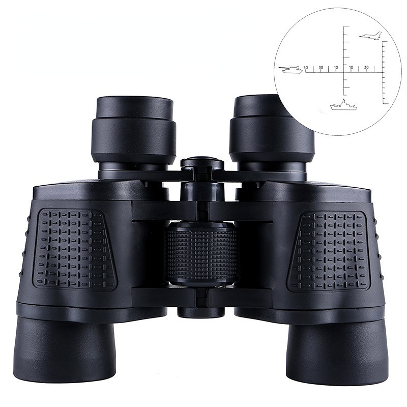 80x80 Powerful Binoculars Long Range Telescope High Magnification HD Low Light Night Vision Portable BAK4 Hunting Tour