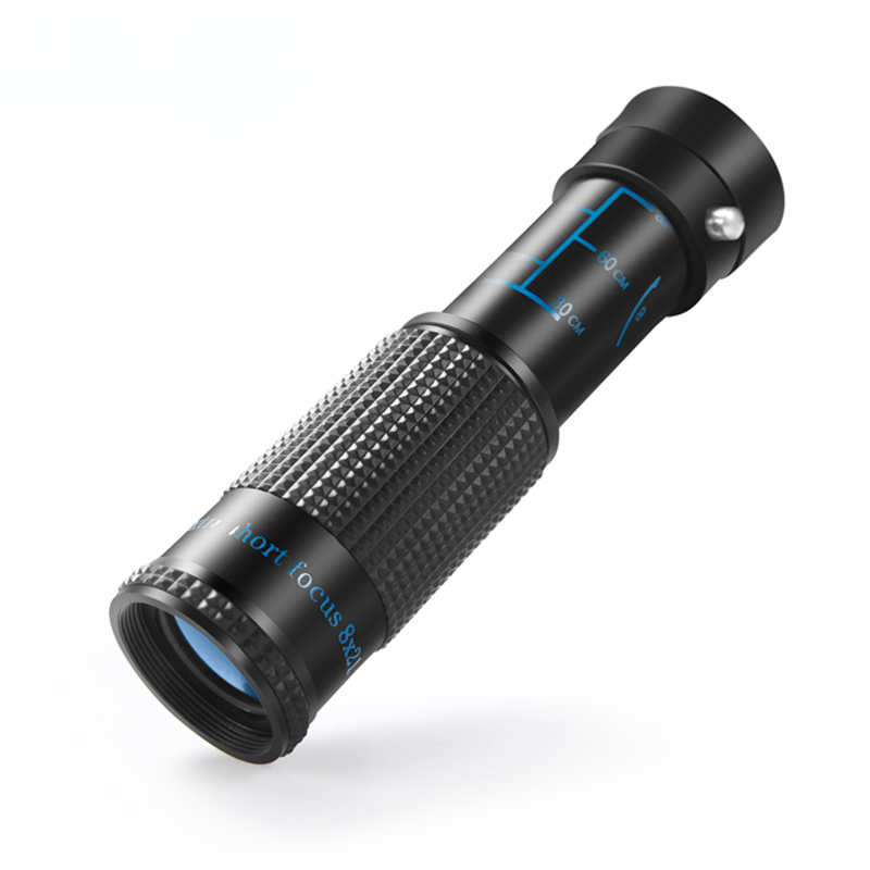 HD 8x21 Zoom Mini Portable 3 Size Multifunction Monoculars Power Telescope Waterproof for Hunting Outdoor Tools Gift
