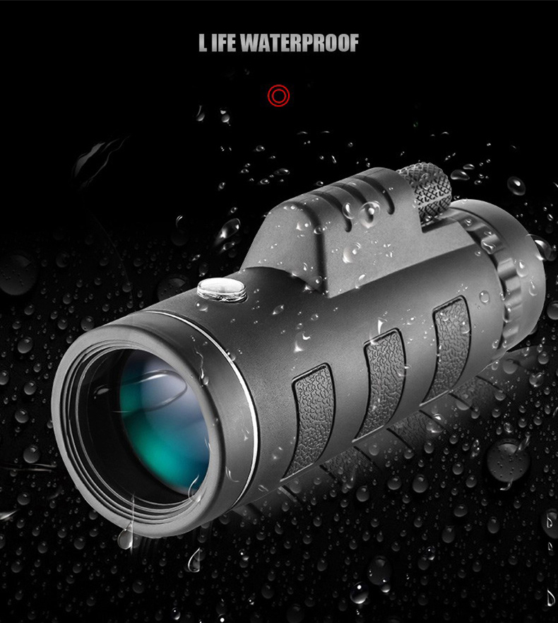 40X60 Telescope Professional Monocular Powerful Binoculars HD Pocket Telescope with Tripod for Travel Holiday as Gift