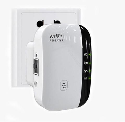WiFi Repeater  Wifi Signal Booster 2.4G Network LAN Port Wifi Range Extender UP to 300Mbps Wireless