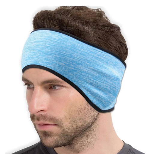 Unisex Winter Ear Warmer Cover Headband Faux Fleece Lined Cold Weather Earmuffs Hairband Cycling Sports Therml Turban