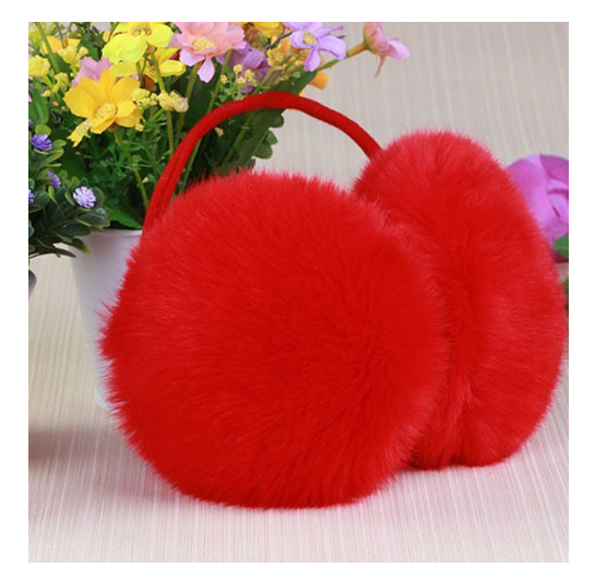 solid color earmuffs winter Warm Big Earmuff New girls headphones fur solid color earmuffs Classic Ear Cover unisex Fur Earmuff