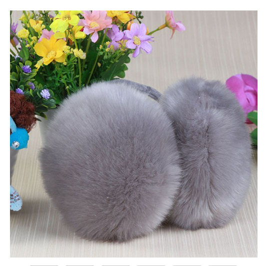solid color earmuffs winter Warm Big Earmuff New girls headphones fur solid color earmuffs Classic Ear Cover unisex Fur Earmuff