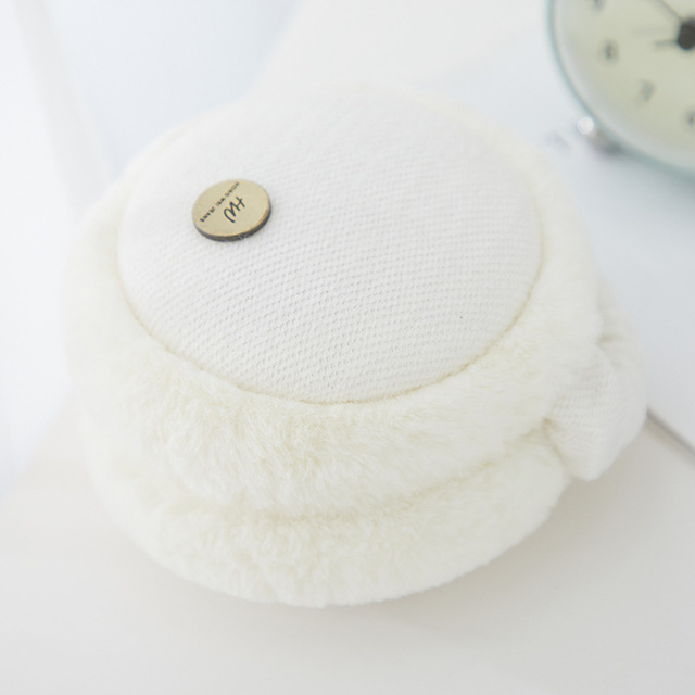 Earmuffs Women Winter Elegant Aesthetic Simple Solid Cotton Plush Womens Ear Warmers Lovely Korean Style Ladies Earmuff