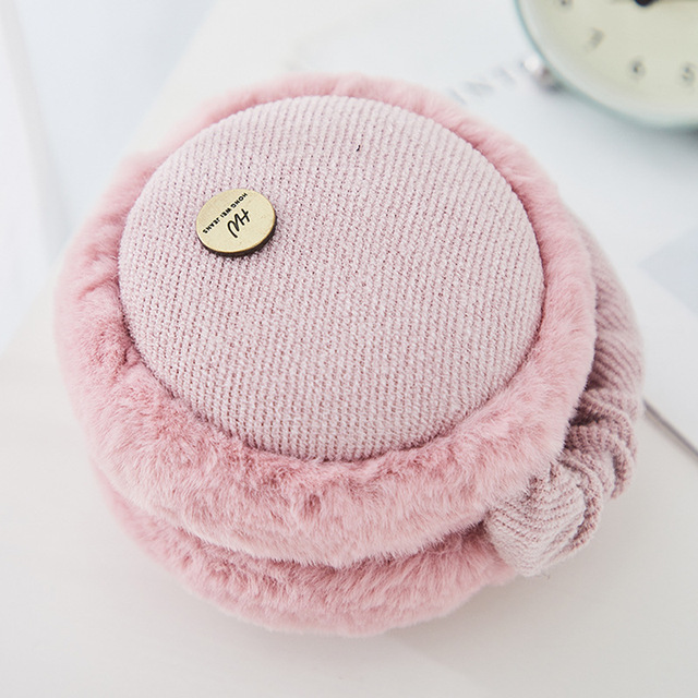 Earmuffs Women Winter Elegant Aesthetic Simple Solid Cotton Plush Womens Ear Warmers Lovely Korean Style Ladies Earmuff