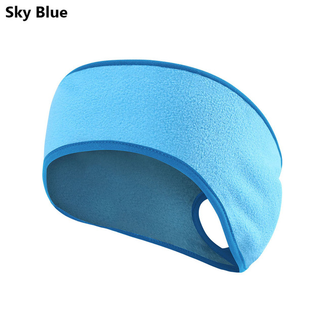 Winter Women Men Ponytail Headband Cold Proof Ear Warmer Running Sweatband Outdoor Sports Fleece Ear Cover
