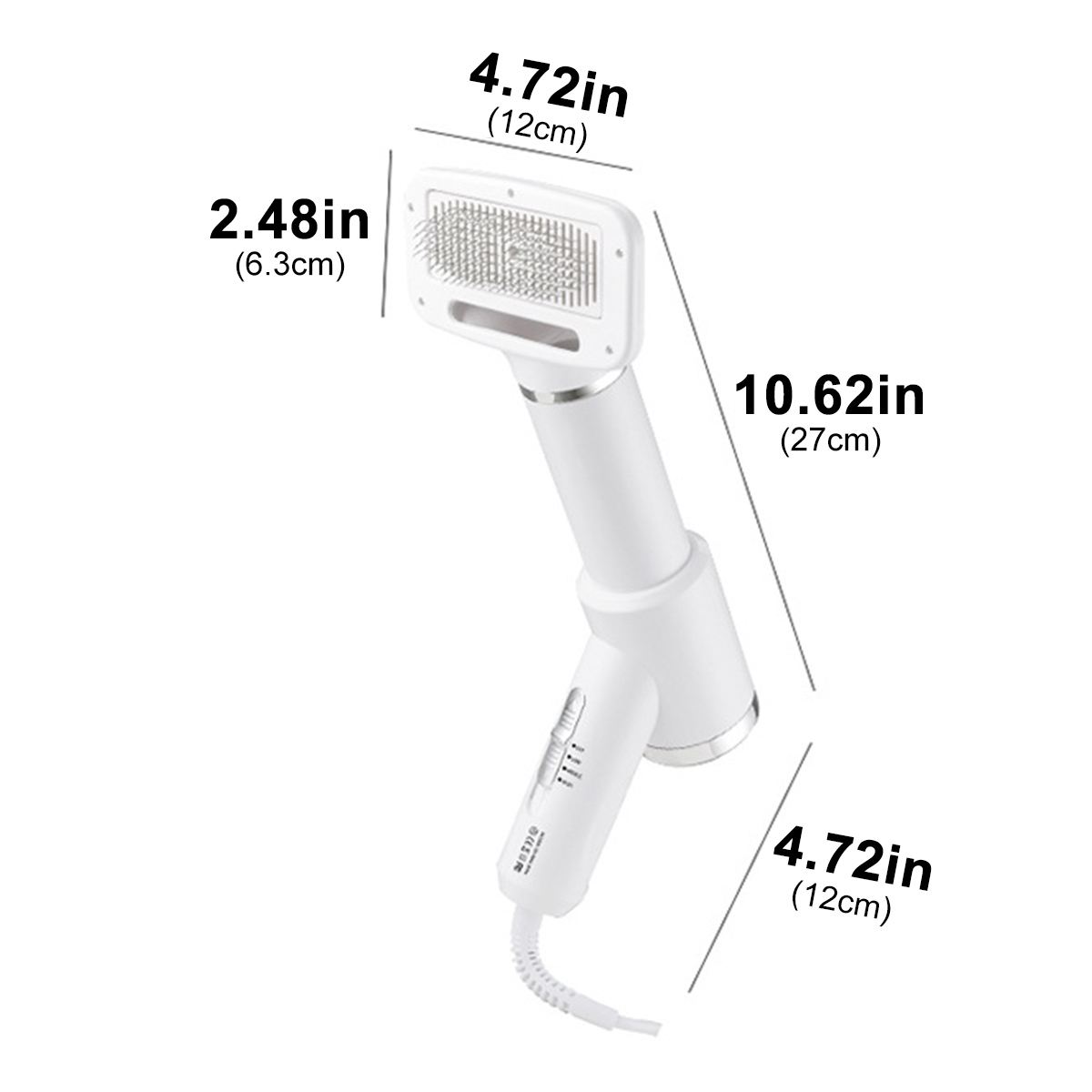 2 in 1  Pet Hair Dryer Portable Dog Hair Dryer Home Pet Grooming Cat Hair Comb Dog Fur Blower Adjustable Temperature Pet Brush