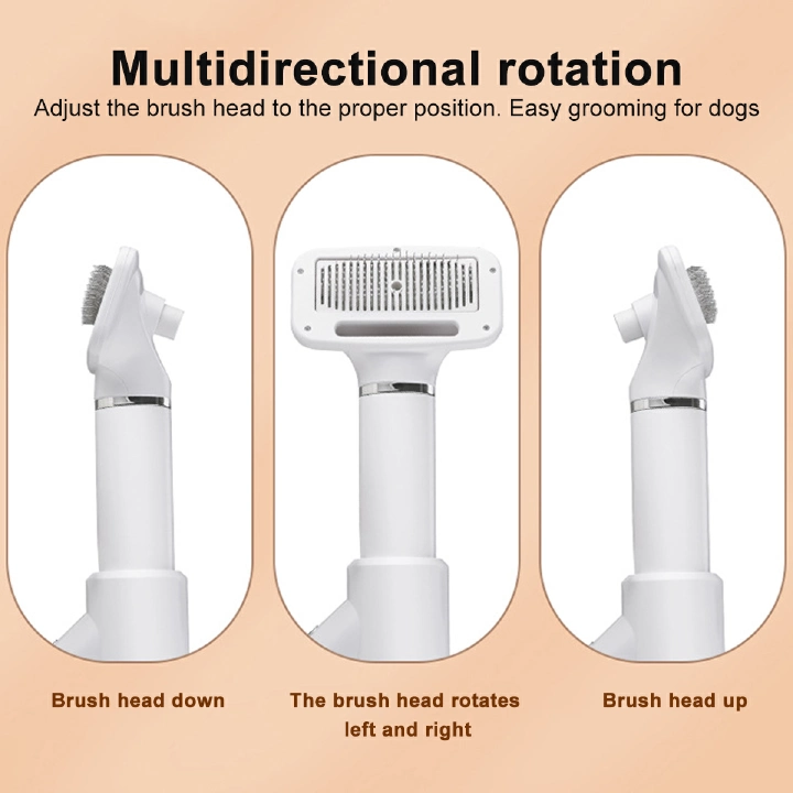 2 in 1  Pet Hair Dryer Portable Dog Hair Dryer Home Pet Grooming Cat Hair Comb Dog Fur Blower Adjustable Temperature Pet Brush