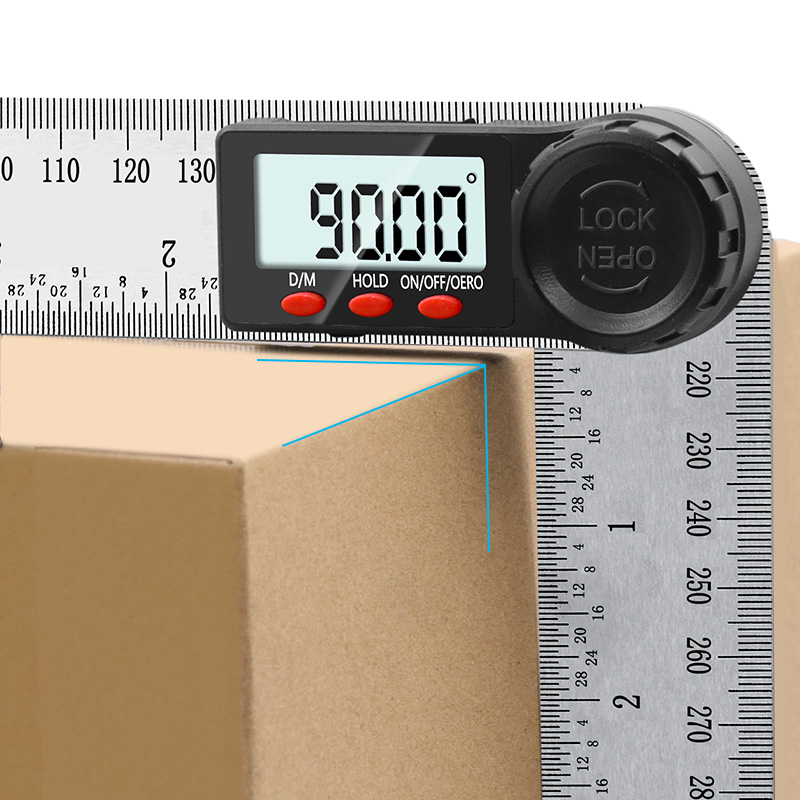 Digital protractor Angle ruler 200mm 8inch angle Finder Meter Stainless Steel 360 degree goniometer inclinometer
