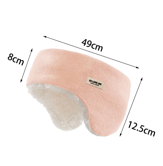 Winter Fleece Ear Warmers Headband Women Outdoor Cycling Skiing Ear Protector Earmuffs Forehead Protection Windproof Ear Cover