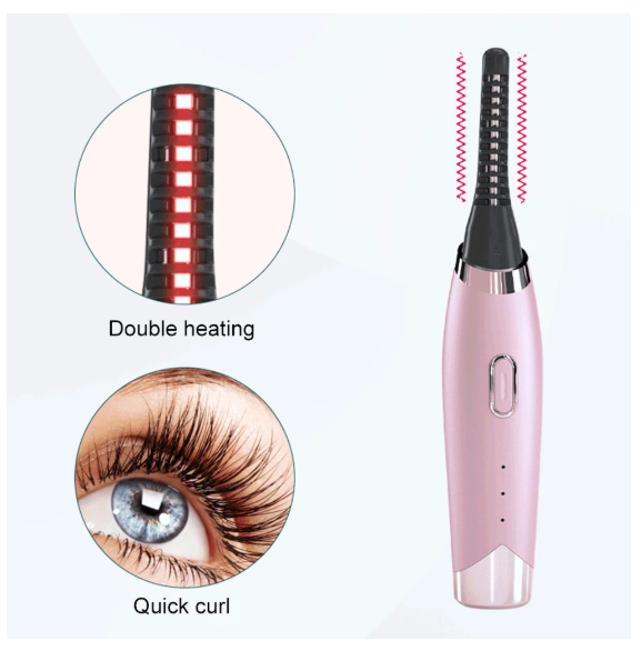 Extension Supplies Eye Cosmetic Tool Portable Long Lasting Eye Lash Perming Curling Electric Heated Eyelash Curler